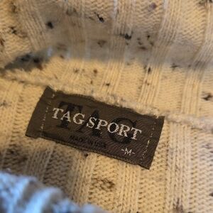 Women's Cream Turtleneck Sweater